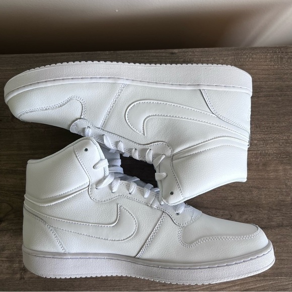 Nike Ebernon Mid Triple White Men\'s Shoe Size 11.5 #B1503 main image 4